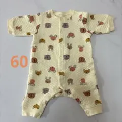 【2回着用】UNIQLO Joy of Print キルトカバーオール 60