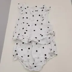 水玉模様のベビー服セット　綿100
