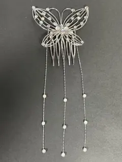 蝶 バタフライ 髪飾り アクセサリー ヴィンテージ