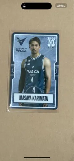 長崎VELCA 狩俣 昌也選手　オンサイトカード 25-26 N1