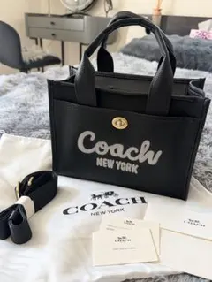 未使用COACH　コーチ　カーゴトートバッグ２６　ペプルレザー　アウトレット
