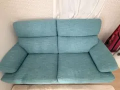 3人掛けソファ ライトブルー ファブリック
