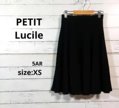 プチルシル　フォーマル　レディース　フレアスカート　ひざ丈　5AR　黒　オフィス