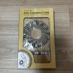 PIERIA スリムコンパクトファン ナチュラルウッド卓上扇風機