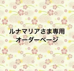 ルナマリアさま専用オーダーページ