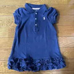 POLO RALPH LAUREN フレンチネイビーポロワンピース85 18M