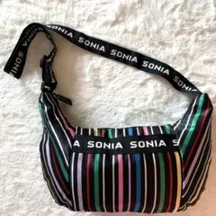 SONIA RYKIELマルチストライプ ショルダーバッグ 斜め掛け 軽量のサムネイル