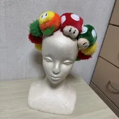 ユニバ　USJ マリオ　カチューシャ　冠　キノピオ