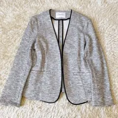 green label relaxing ツイード ノーカラージャケット