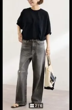 FRAMeWORK デニムストレートパンツ グレー 38