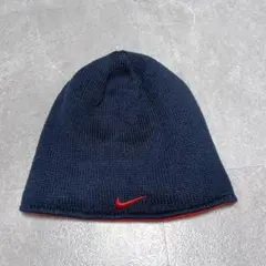 90s NIKE リバーシブル ビーニー ニット帽 y2kのサムネイル