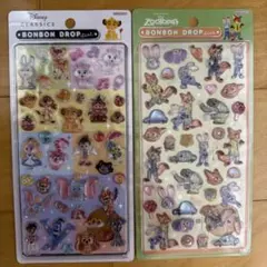 【正規品】ディズニー　ボンボンドロップシール　クラシック　ズートピア