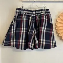 キッズ 半ズボン チェック柄 １５０cm