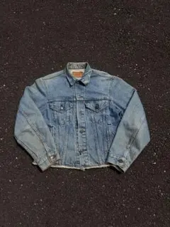 90s Levi's 70598 レッド デニムジャケット M 短丈 ボックス - メルカリ