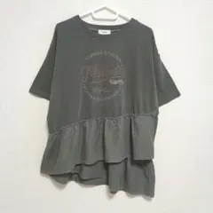 SM2 ロゴプリント フリル切替 半袖Tシャツのサムネイル