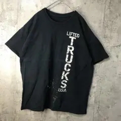 USA製90sヴィンテージTシャツ！シングルステッチブラック古着XL 0616