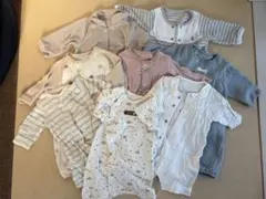 ベビーロンパース カバーオール まとめ8枚 50cm～60cm