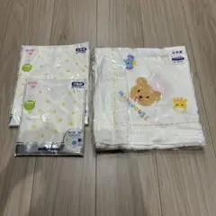 MIKI HOUSE ベビー肌着 50-60cm 2枚セット&バスタオル