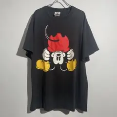 90sヴィンテージ⭐︎ディズニー 逆さミッキー 股のぞきミッキー T 