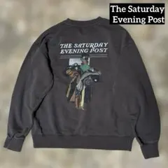【THE SATURDAY EVENING POST】 バックプリントスウェット