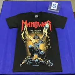 MANOWAR Tシャツ Sサイズ 黒　マノウォー　　　　　　　　　　SR5S1