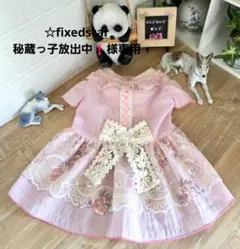 ハンドメイド犬服・キュート♥️エレガント ギャザーたっぷりドレス