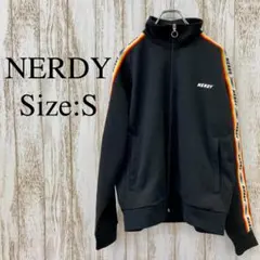 NERDY　ジップアップジャージ　トラックジャケット　韓流　ストリート　黒　Sのサムネイル