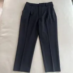 ブラック テーパード スラックス パンツ