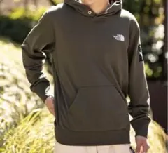 【早い者勝ち】ノースフェイス スクエア ロゴ フーディ パーカー Mサイズ
