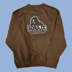 【新品未使用】XLARGE エスクトララージ OG スウェット トレーナー 茶色
