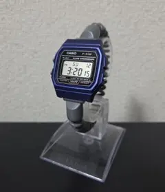 ブルー☆サ時計☆CASIO☆チプカシ☆f91w☆サウナ☆F-91WM-2AJH