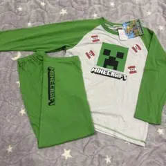 新品　パジャマ マイクラ　130 クリーパー緑