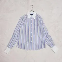 RALPH LAUREN ラルフローレン マルチストライプ シャツ ホースロゴ