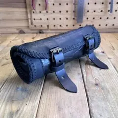 希少旧タグ✨ヘルツ ペットボトルショルダーバッグ ドラム型 レザー 