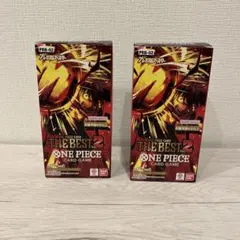 ワンピースカード THE BEST 2ボックス　新品未開封　テープ付き　2箱