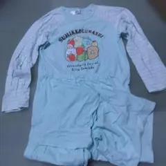 女の子140cm　すみっコぐらし　長袖長ズボンパジャマ上下セット薄手　中古品