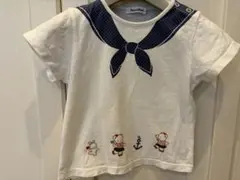 familiar セーラープリント襟　Tシャツ 120