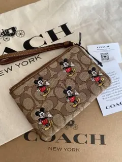 COACH パックマン コラボ シグネチャー リストレット ポーチ クラッチ