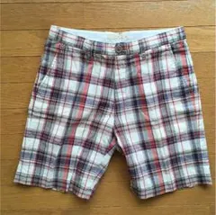 グローバルワーク  マドラス柄 ショートパンツ M シンチバック付き