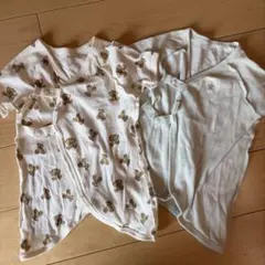 ベビー肌着 コンビ肌着　★2枚セット★ petitmain 50〜70サイズ