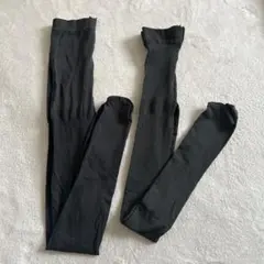 レディースタイツ　チャコールグレー　2点セット