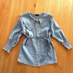 URBAN CHERRY デニムワンピース　長袖シャツ 120