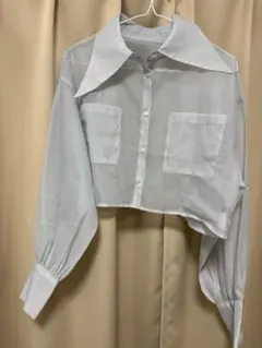 Heather AZATOシアーショートシャツ　ブルーのサムネイル