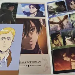 進撃の巨人　エルヴィン　ポストカード　リヴァイ　ステッカー　エレン　ミカサ
