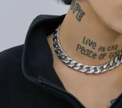 シルバーチェーンネックレス チョーカーsilver chain