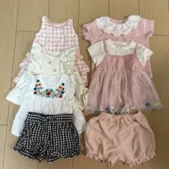 7点 80サイズ 西松屋 トップス パンツ Tシャツ まとめ売り 女の子 ガール