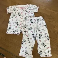 ミニーマウス柄 パジャマセット Lサイズ