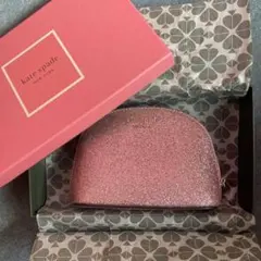 ケイトスペード　ピンクラメポーチ