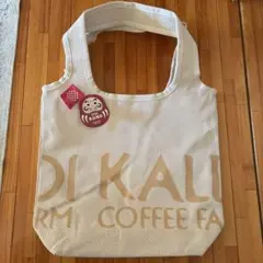 カルディ　食品福袋2026　トートバッグ　　もへじ手拭いエコバッグ