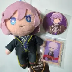 ツイステまとめ売り エペル ぬいぐるみ アクリルキーホルダー 缶バッジ
